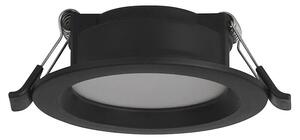 Eglo LED vgradni žaromet Idun-E (4 W, Premer: 86 mm, Črna, Toplo bela)
