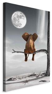 Artgeist Slika Na Platnu Elephant And Moon