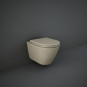 RAK Ceramics Feeling Stenski WC (Izpiranje brez roba, Brez posebne glazure, Oblika splakovanja: Globok, WC odtok: Vodoravno, Cappuccino, Mat)