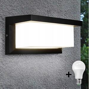 LED Zunanja svetilka z žarnico s senzorjem za mrak NEELY 1xE27/9W/230V IP54