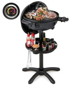 Električni BBQ žar, 1200 W električni žar z 2-consko neoprijemljivo ploščo za žar