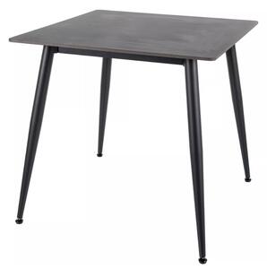 Jedilna miza RION 80x80 cm s keramično ploščo, črni marmor