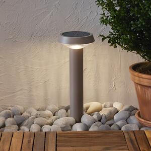 STAR TRADING LED-sončna svetilka Casa za zabijanje v zemljo, bež, višina 45 cm, Bež, Plastika, Sodobni, Zunanji reflektorji / zemeljski trn