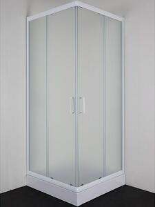 Sanotechnik Kotni tuš Roma (Do x Š x V: 90 x 90 x 190 cm, Barva profila: Bela)