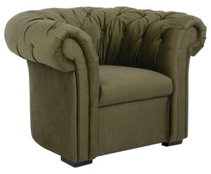 CHESTERFIELD FOTELJ, olivno zelena tekstil
