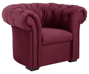 CHESTERFIELD FOTELJ, rdeča tekstil