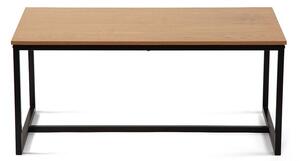 Klubska mizica v hrastovem dekorju v naravni barvi 47x90 cm Norden – Bonami Essentials