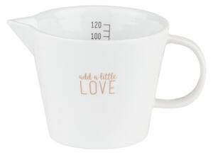 Bela porcelanasta mlečnica ADD A LITTLE LOVE