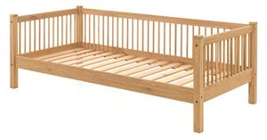 Otroška postelja iz masivnega hrasta 90x200 cm v naravni barvi Forrest – Vipack