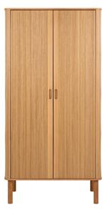 Garderobna omara v hrastovem dekorju v naravni barvi 100x200x55 cm Langley – Actona