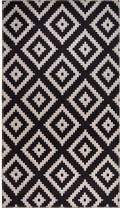 Črna pralna preproga 180x120 cm - Vitaus