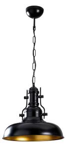 Črna viseča svetilka s kovinskim senčilom ø 32 cm Detroit – Opviq lights