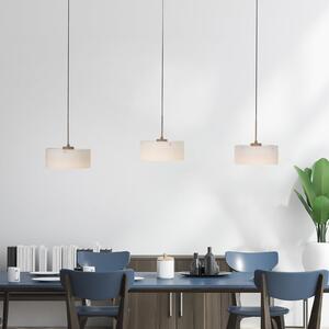 Paul Neuhaus LED-visoka svetilka MARIKA, bež/bela, 105 cm, 3-žarilna, steklo, z možnostjo, zatemnjen, Bež, Dnevna soba / jedilnica, Steklo, Sodobni