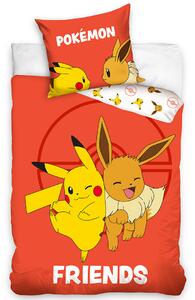 Carbotex Otroška posteljnina Pokémon Eevee in Pikachu, 140 x 200 cm, 70 x 90 cm