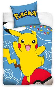 Carbotex Otroška posteljnina Pokémon Pikachu in Pokéball, 140 x 200 cm, 70 x 90 cm