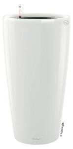 Lechuza Okrogli stebrasti cvetlični lonec Rondo Premium (Zunanje dimenzije (Ø x V): 32,5 x 56,5 cm, Plastika, Bela)