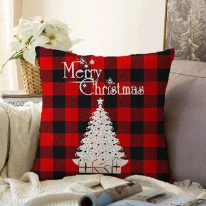 Minimalistične prevleke za blazine Christmas Tartan, 55 x 55 cm