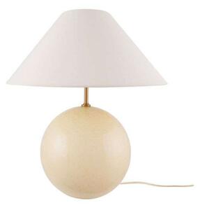 Globen Lighting namizna svetilka IRIS, krem, višina 39 cm, Bež, Dnevna soba / jedilnica, Steklo, Vintage