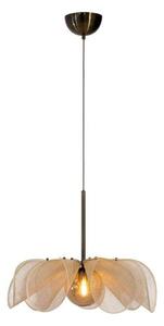 Markslöjd Visoka svetilka Styrka, Ø 63 cm, medenina/bež, bananova vlakna, zatemnjen, Bež, Dnevna soba / jedilnica, Tkanine / tekstil