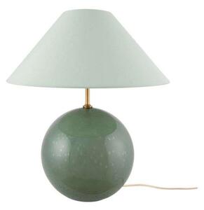 Globen Lighting namizna svetilka IRIS, zelena, višina 39 cm, Zelena, Dnevna soba / jedilnica, Steklo, Vintage