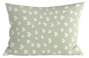 Prevleka za vzglavnik iz mikrovlaken STARS HEARTS 50x70 cm, zelena