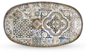 Globoko Superelipsa Skleda, Vintage Mosaic, 250x150mm, 2 kos
