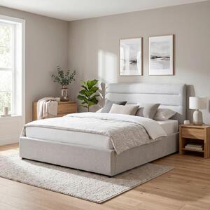 Mömax Oblazinjena Postelja Sienna, Svetlo Siva, 120x200cm