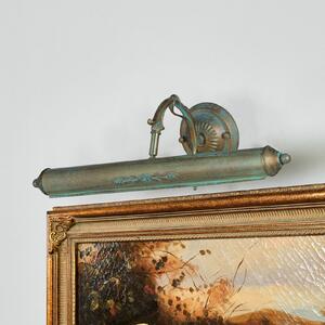 Lindby Lindbyjeva slikovna svetilka Kalea, 46 cm, 2-svetlobna, verdigris, E14, zatemnjen, Bronasta / starinska medenina, Dnevna soba / jedilnica, Kovina, Antični