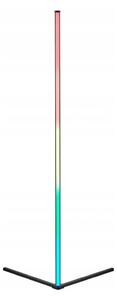 Črna LED stoječa svetilka (višina 141 cm) Level – Reality