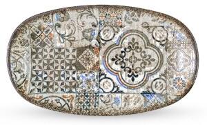 Globoko Superelipsa Skleda, Vintage Mosaic, 160x90mm, 2 kos