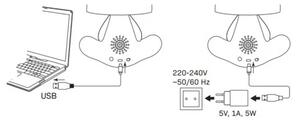 LED Zatemnitvena otroška svetilka na dotik FANCY LED/2,5W/3,7V črna/rdeča