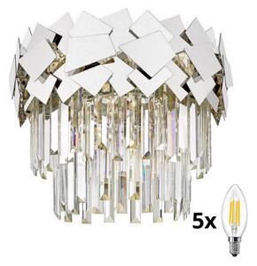 Brilagi - LED Kristalna stropna svetilka MIRAGE 5xE14/40W/230V