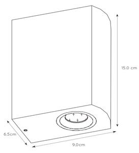 Lucide 22861/10/31 - LED Zunanja stenska svetilka ZORA 2xGU10/5W/230V IP44