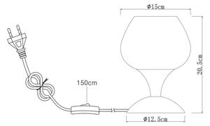 Globo 15548T2G - Namizna svetilka MAXY 1xE27/40W/230V