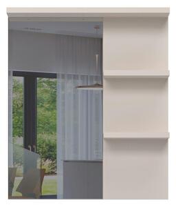 STENSKO OGLEDALO, 76/89/3 cm leseni material