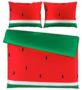 OBOJESTRANSKA POSTELJNINA WATERMELON 220/240 cm saten večbarvno