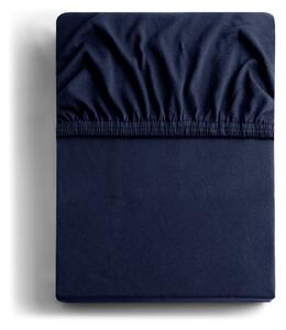 Temno modra napenjalna rjuha iz jerseyja 220x200 cm Amber – Restilo