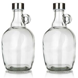 Banquet Set steklenih demižonov s pokrovom Declan2 kosa, 1,1 l