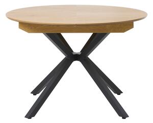Okrogla raztegljiva jedilna miza z dodatno ploščo ø 120 cm Cesura – Unique Furniture