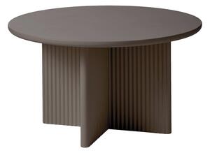 Sivorjava okrogla klubska mizica ø 80 cm Palma – Unique Furniture