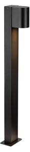 Markslöjd LED-svetilka Alor, črna, IP65, višina 75 cm, z možnostjo zatemnitve, zatemnjen, Črna, Aluminij, Skandinavski