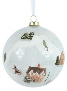 Božični okrasek WINTERLY 8 cm, bela