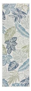Zeleno-modra notranja in zunanja preproga 80x230 cm Bella Leaf – Flair Rugs