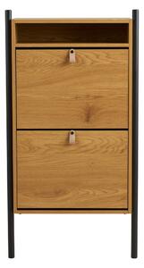 Preklopna omarica za čevlje v hrastovem dekorju v naravni barvi 62x118x26 cm Barco – House Nordic