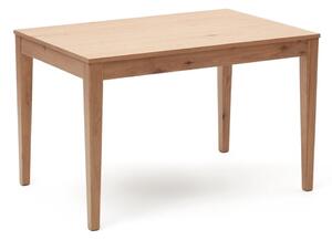 Raztegljiva jedilna miza z dodatno ploščo v hrastovem dekorju 80x120 cm Yain – Kave Home