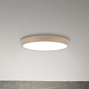 Briloner LED-stropna svetilka Navaro, bež/bela, Ø 38 cm, 4.000 K, Bež, Hodnik, Kovina, Sodobni