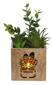 Umetna rastlina v lončku z LED osvetlitvijo 7,5x15 cm