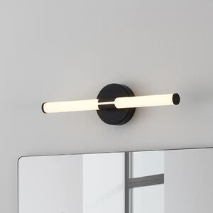 EGLO LED stenska svetilka Ramola, črna, širina 45 cm, IP44, CCT, Črna, Kopalnica, Kovina, Sodobni