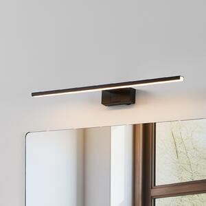 EGLO LED stenska svetilka Conettilla, črna, širina 60 cm, IP44, CCT, Črna, Kopalnica, Kovina, Sodobni