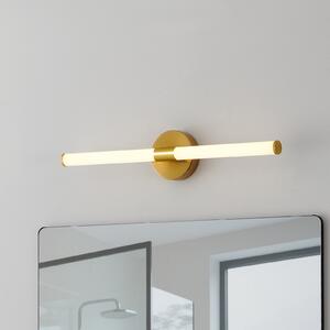 EGLO LED stenska svetilka Ramola, barva medenine, širina 60 cm, IP44, CCT, Zlata / medeninasta, Kopalnica, Kovina, Sodobni